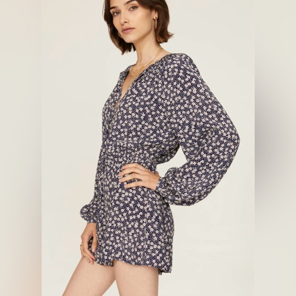 Polo Ralph Lauren Blue Floral Romper - Picture 1 of 9